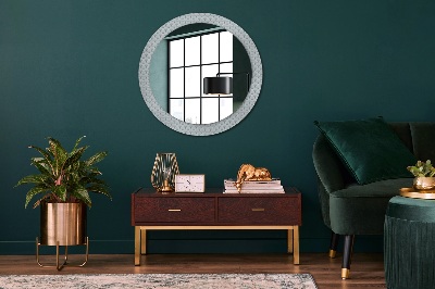 Miroir rond avec décoration Rétro japonais