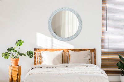 Miroir rond avec décoration Rétro japonais