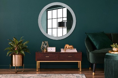 Miroir rond avec décoration Rétro japonais