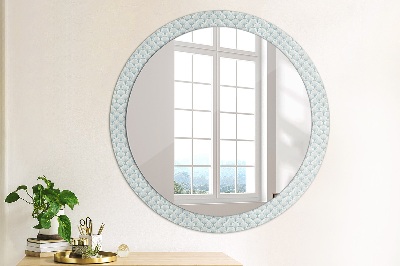 Miroir rond avec décoration Rétro japonais