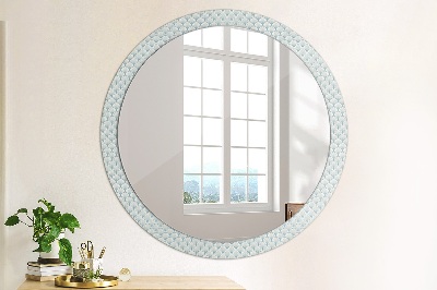 Miroir rond avec décoration Rétro japonais