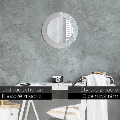 Miroir rond avec décoration Rétro japonais