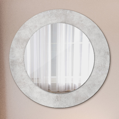 Miroir rond imprimé Texture du béton