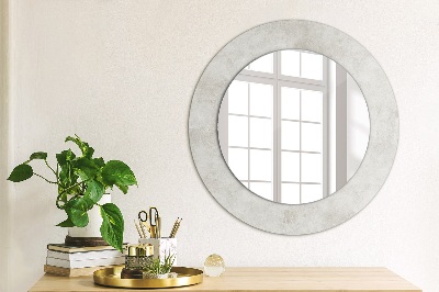 Miroir rond imprimé Texture du béton