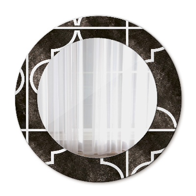 Miroir rond avec décoration Carreaux anciens