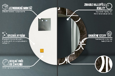 Miroir rond avec décoration Carreaux anciens