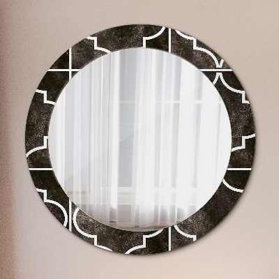 Miroir rond avec décoration Carreaux anciens