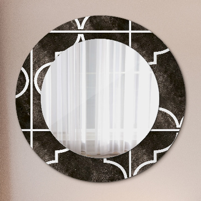 Miroir rond avec décoration Carreaux anciens