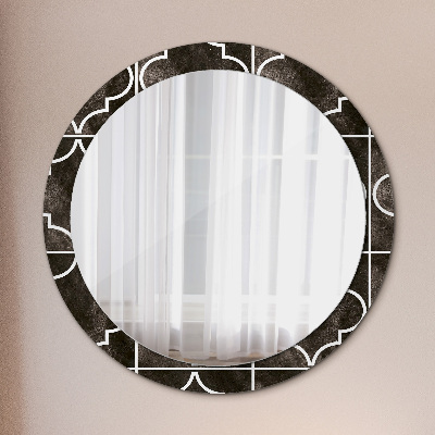 Miroir rond avec décoration Carreaux anciens