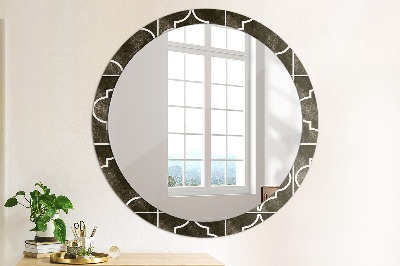 Miroir rond avec décoration Carreaux anciens