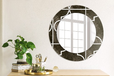 Miroir rond avec décoration Carreaux anciens