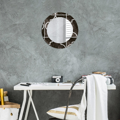Miroir rond avec décoration Carreaux anciens