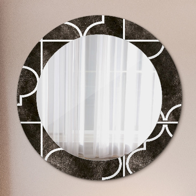 Miroir rond avec décoration Carreaux anciens