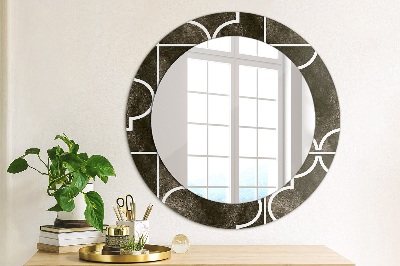 Miroir rond avec décoration Carreaux anciens