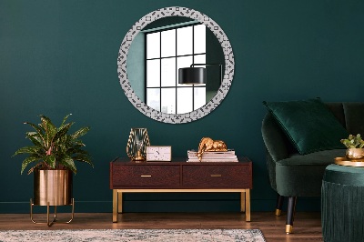 Miroir rond imprimé Carreaux anciens