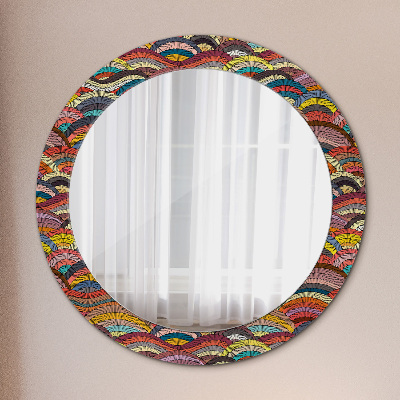 Miroir rond avec décoration Ornement bohème