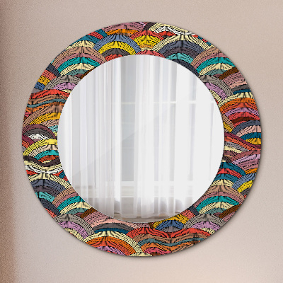 Miroir rond avec décoration Ornement bohème