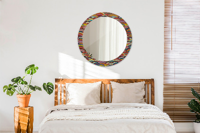 Miroir rond avec décoration Ornement bohème