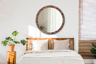Miroir rond avec décoration Ornement bohème