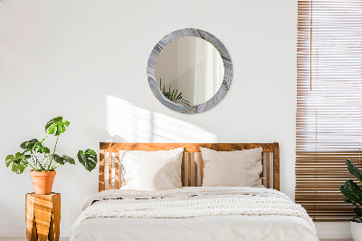 Miroir rond avec décoration Marbre gris