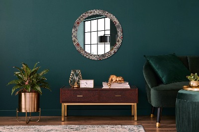 Miroir rond avec décoration Motif turc