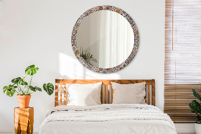 Miroir rond avec décoration Motif turc