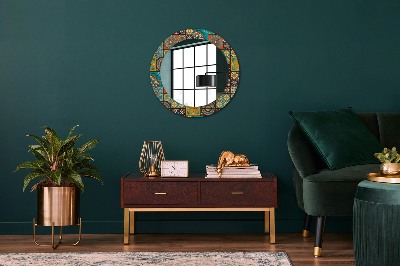 Miroir rond imprimé Motif arabe