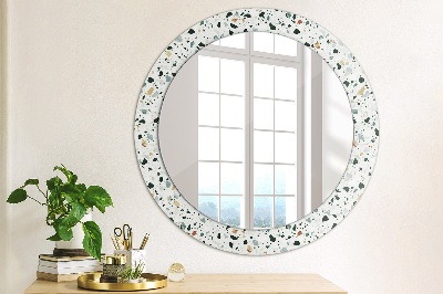 Miroir rond avec décoration Pierre naturelle