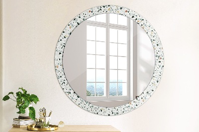 Miroir rond avec décoration Pierre naturelle