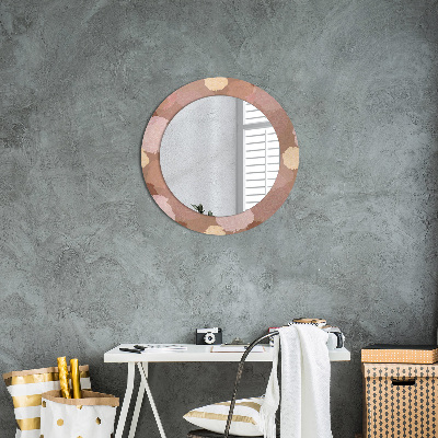 Miroir rond imprimé Composition de roses