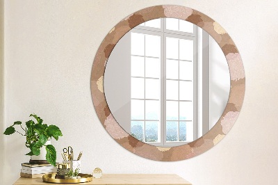 Miroir rond imprimé Composition de roses