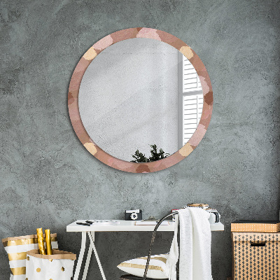 Miroir rond imprimé Composition de roses