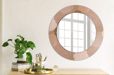 Miroir rond imprimé Composition de roses