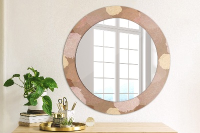 Miroir rond imprimé Composition de roses