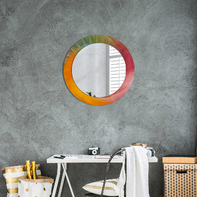 Miroir rond avec décoration Spirale hypnotique
