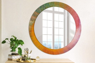Miroir rond avec décoration Spirale hypnotique