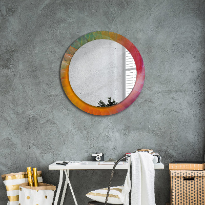 Miroir rond avec décoration Spirale hypnotique