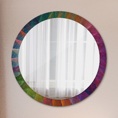 Miroir rond avec décoration Spirale hypnotique