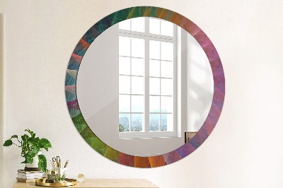 Miroir rond avec décoration Spirale hypnotique