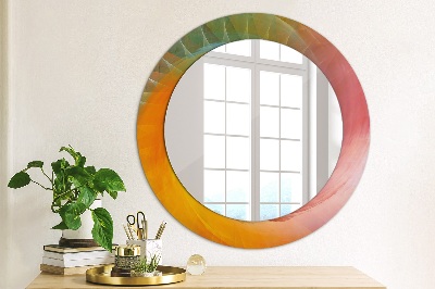 Miroir rond avec décoration Spirale hypnotique