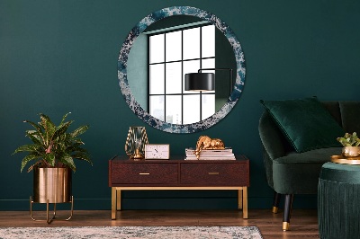 Miroir rond avec décoration Mer agitée