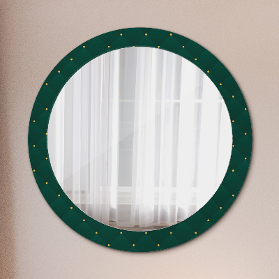 Miroir rond avec décoration Modèle de luxe vert