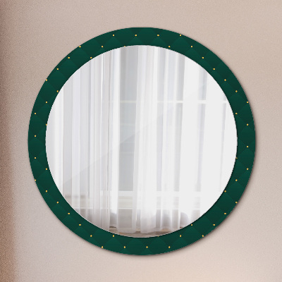 Miroir rond avec décoration Modèle de luxe vert