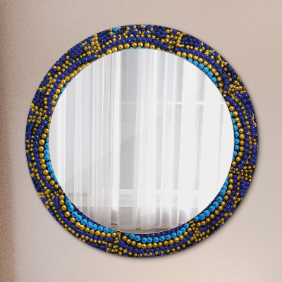 Miroir rond avec décoration Composition décorative