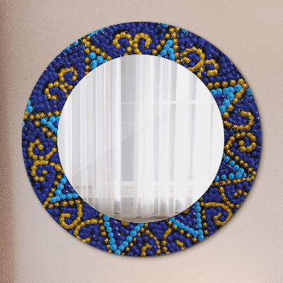 Miroir rond avec décoration Composition décorative
