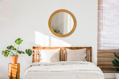 Miroir rond avec décoration Surface métallique