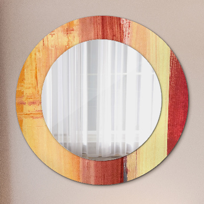 Miroir rond imprimé Peinture abstraite
