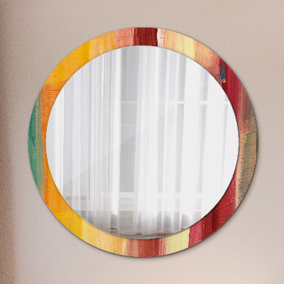 Miroir rond imprimé Peinture abstraite