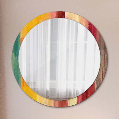 Miroir rond imprimé Peinture abstraite