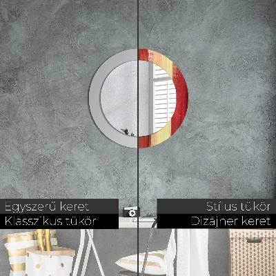 Miroir rond imprimé Peinture abstraite